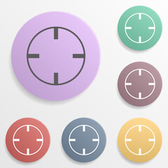Poster - Hunting place badge color set icon. Simple glyph, flat vector of map icons for ui and ux, website or mobile application