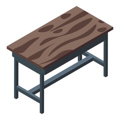 Poster - Home table icon. Isometric of home table vector icon for web design isolated on white background