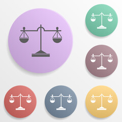 Wall Mural - Place of trial badge color set icon. Simple glyph, flat vector of map icons for ui and ux, website or mobile application