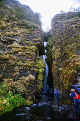 Wall Mural - waterfall in the mountains