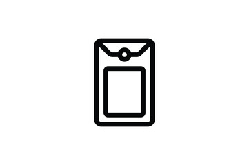 Poster - Stationery Outline Icon - Portofolio