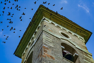 Canvas Print - Campanile di antica chiesa