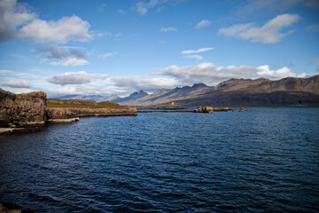 Wall Mural - lake and mountains