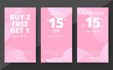 Wall Mural - Flash sale discount banner template promotion, end of season special offer banner, template design for media promotions and social media promo, vector illustration.