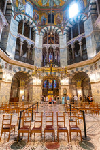 Splendid Interior, Aachen Cathedral, UNESCO World Heritage Site, Aachen