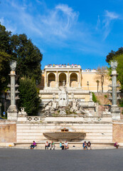 Wall Mural - Pincio Hill, Piazza del Popolo, Rome, Italy, Europe