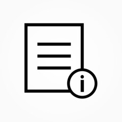 Poster - information text icon
