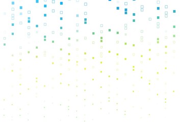 Fototapete - Light Blue, Yellow vector template with square style.