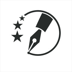 pen and star icon