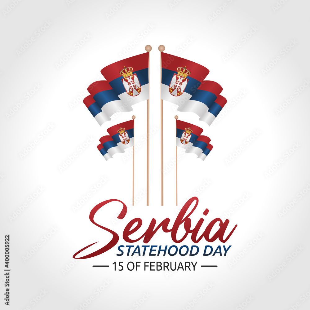 vector graphic of Serbia statehood day good for Serbia statehood day ...
