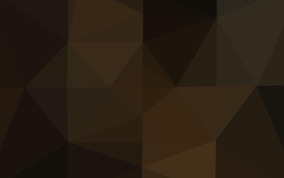 Dark Black vector abstract polygonal cover.