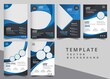 Brochure design, cover modern layout, annual report, poster, flyer in A4 with colorful triangles