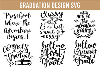 Graduation SVG, Graduation design SVG bundle Cut Files for Cutting Machines like Cricut and Silhouette cat quotes design SVG Bundle