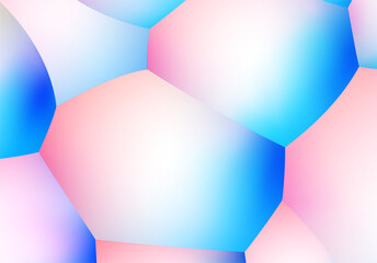Poster - Abstract background with pearlescent soft bubbles balls