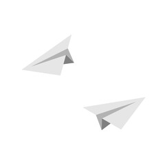 Wall Mural - airplane paper vector icons. airplane, isolated. vector illustration