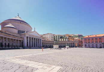 Poster - Piazza del Plebiscito, Naples Italy