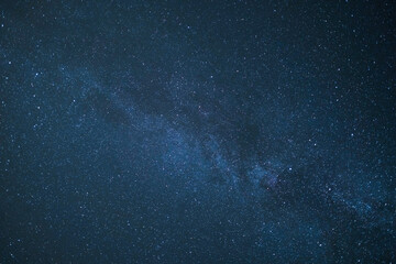 low angle shot of the breathtaking starry night sky