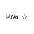 ''Wonder'' Lettering