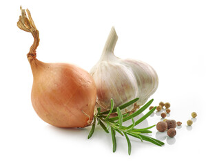 Sticker - composition of onion, garlic and spices