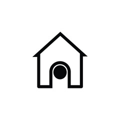 Sticker - home icon on white background