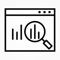 Poster - Statistical Data search to Analysis chart diagram flow graph graphic design icon