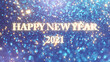 Happy New Year Background. Start in 2021. 3D illustration