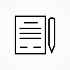 Poster - agreement pen icon