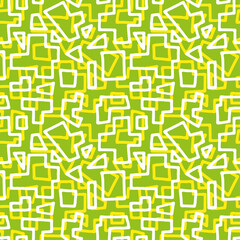 Poster - Green seamless abstract pattern background. Vector illustration.