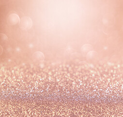 Wall Mural - rose gold glitter background for christmas and valentine.