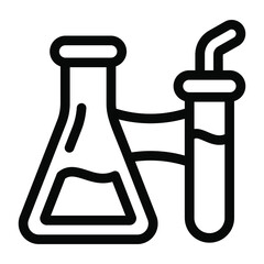 Poster - 
Editable solid icon of chemical potion
