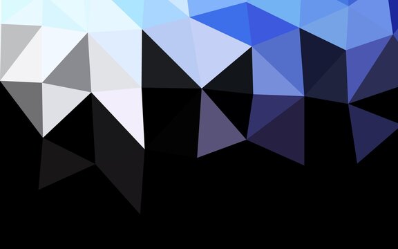 Dark Pink, Blue vector blurry triangle template.