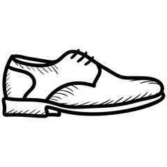 Wall Mural - Shoe icon isolated on white background 