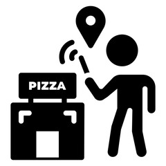 Sticker - Pizza Delivery Location 