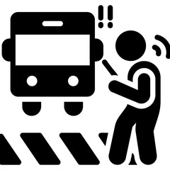 Sticker - Using Phone While Crossing 