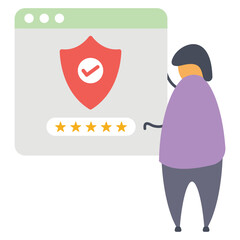 Sticker - Website Security Vector 