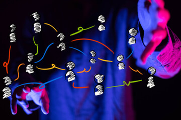 organization chart team concept networking