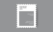 Color of the year 2021 in a stamp. Gray graphic design 2021
