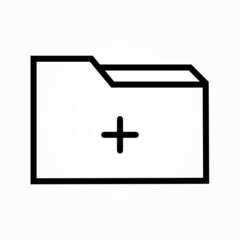 Poster - folder add icon