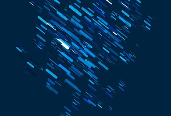 Poster - light blue vector texture with colorful lines.
