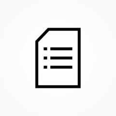 Poster - document icon vector illustration