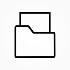 Poster - document folder icon