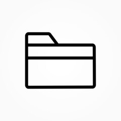 Poster - folder line icon