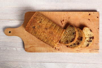 Wall Mural - Raisin butter cake