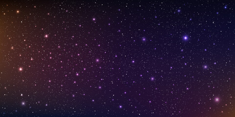 beautiful galaxy background. stardust in deep universe and bright shining stars in cosmic. vector il