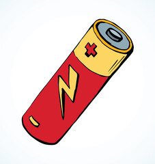 Battery. Vector drawing