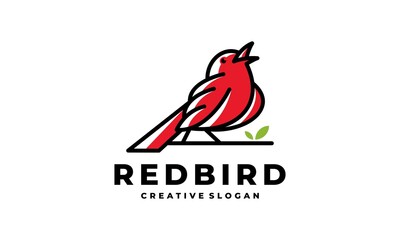 Wall Mural - Awesome Line Bird Creative Unique Logo Template