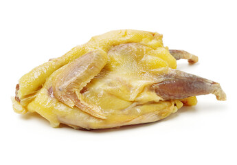 Poster - Salted chicken on white background