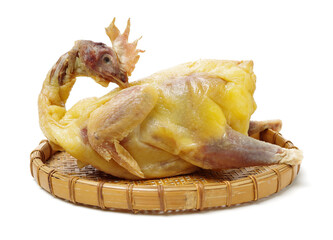 Poster - Salted chicken on white background