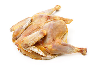 Poster - Salted chicken on white background