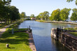 Göta kanal , goeta canal in Sweden, river for tranportation through the country, Europe